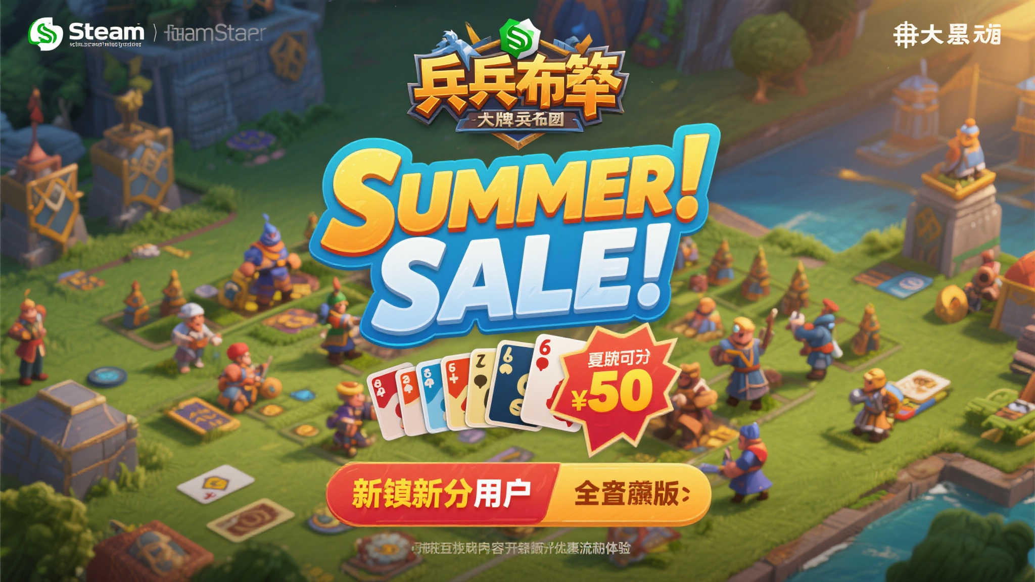 Steam夏季特卖：新增指挥官“成吉思汗”，牌兵布阵闪亮登场